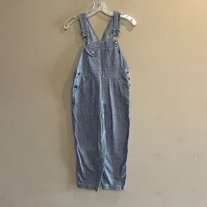 CANYON RIVER BLUES Overalls Vintage Pinstripe Railroad Denim Youth Small 7/8 - Picture 1 of 10