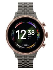 Fossil Damen Smartwatch 6 Generation Edelstahl Grau FTW6078
