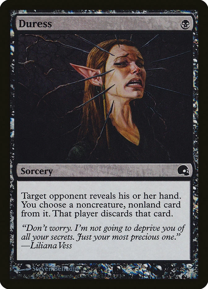 DURESS Sorcery, FOIL Premium Deck Series:Graveborn Card#13 Released 2011 NEW MTG - Image 1 of 1