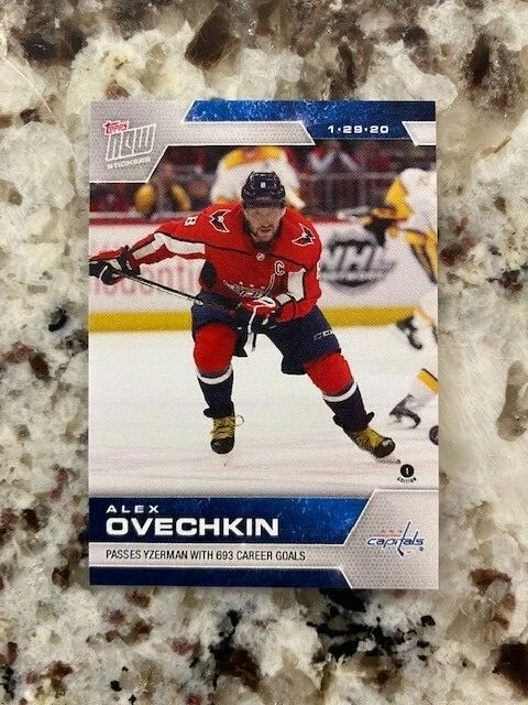2019-20 TOPPS NOW NHL STICKER WEEK 18 WASHINGTON CAPITALS ALEX OVECHKIN #157 - Image 1 of 1