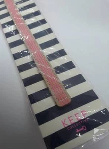 LAST ONE! Keep Collective woven PINK STRIPE/NAVY CHEVRON, retired/vintage/NIP!  - Picture 1 of 4