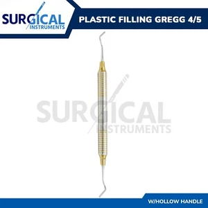 Composite Instrument Gregg 4/5 Plastic Filling Hollow Handle Dental German Grade - Picture 1 of 4