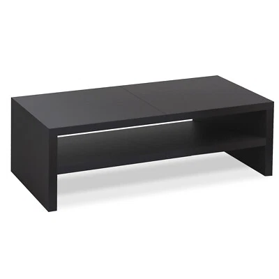 20 Inch 2 Tiers Wooden Desktop Monitor Stand Riser TV Laptop Desk Organizer. - Image 1 of 4