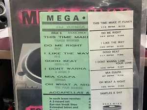 MEGA MIXX 6 LP DEEE-LITE ENIGMA TRACIE SPENCER GUY HI-5 FOUR SEASONS B ANGIE B - Picture 1 of 1