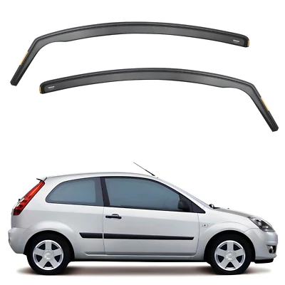 ISPEED Wind Deflectors for Ford Fiesta MK6 2002-2008 3 Door Hatchback 2pc Set - Image 1 of 4