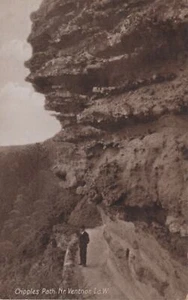 (as01) Man on Cripples Path near Ventnor - Isle of Wight Postcard - Picture 1 of 2