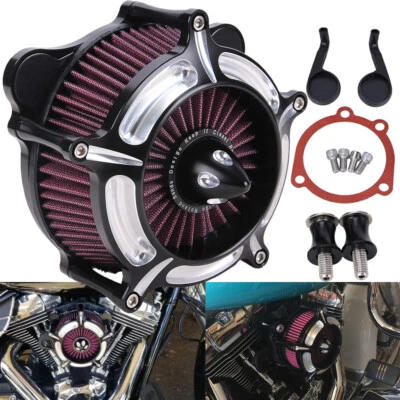 CNC Air Cleaner Intake Filter Fit For Harley Sportster Iron 1200 883 Forty Eight - Image 1 of 4