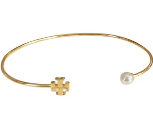 Authentic Tory Burch delicate Kira pearly cuff bracelet - Picture 1 of 5
