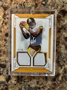 Juju Smith Schuster 2017 National Treasures Dual Patch #/49 KC Chiefs - Picture 1 of 2