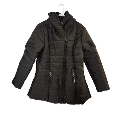 Chaqueta acolchada forrada de lana negra para mujer nueva sin etiquetas talla grande Foto 1 de 4