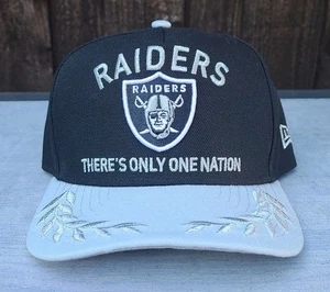New Era Las Vegas Raiders 2025 Draft 59Fifty A-Frame Black Fitted Hat 7 in. - Picture 1 of 4