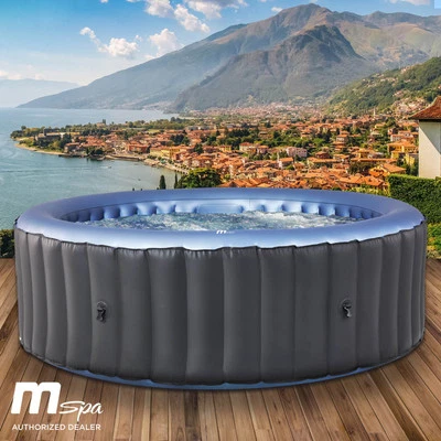 Whirlpool MSpa BERGEN 8 Personen Ø224x70cm aufblasbar Pool Spa - Bild 1 von 4