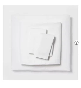 Full Size Easy Care Sheet Set - White - Room Essentials - Picture 1 of 5