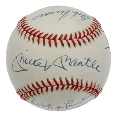 NY Yankees 11 Signed OAL Baseball incl. Mickey Mantle, White Ford - Full JSA LOA - Image 1 of 4