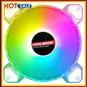 12cm 4Pin 12V Cooling Fan Desktop Chassis CPU PWM ARGB AURA Cooler - Bild 1 von 10