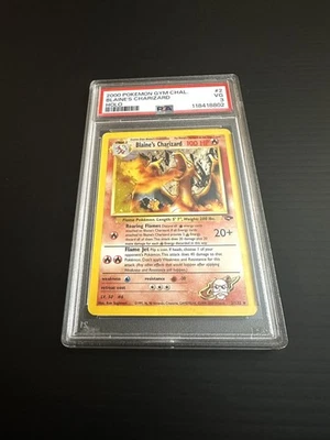 Blaines Charizard 2000 健身房挑战全息 PSA 3 — 第 1/2 张图片