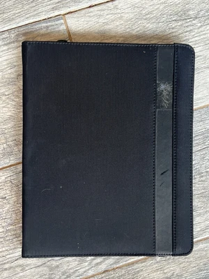 Funda Folio Cuero Soporte Android Tablet Apple iPad Plegable Negra Universal Foto 1 de 4