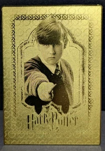 World of Harry Potter 3D Gold Metal Box Topper Trading Card BT4 Neville  - Picture 1 of 3