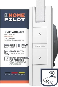 Enrollador de correa HOMEPILOT RolloTron pure DECT - Enrollador de correa inalámbrico eléctrico para AV - Imagen 1 de 5