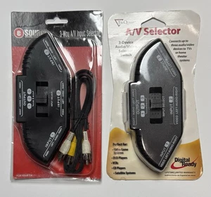 TRI QUEST & e Source 3 Way A/V Input Selector input and output Connect Many - Picture 1 of 5
