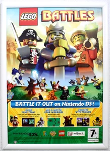 LEGO Battles RARE Nintendo DS 42cm x 59cm Promotional Poster #1 - Picture 1 of 2