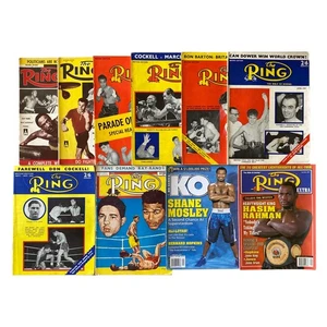 (10) KO & The RING Boxing Magazines 1950-2000s JOB LOT/COLLECTION/BUNDLE - Picture 1 of 1