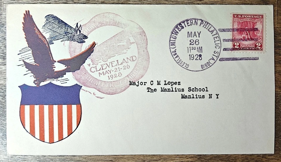 Scott 645 2 Cents Valley Forge 1st Garfield Perry Stamp Club FDC Planty 645-17 - Image 1 of 2