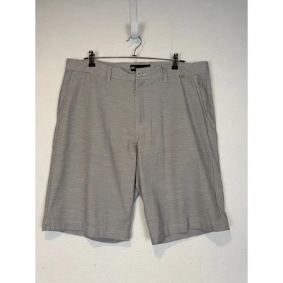 Pantalones Cortos Chinos de Golf Travis Matthew Para Hombres Informales Gris a Rayas Talla 38 Foto 1 de 4