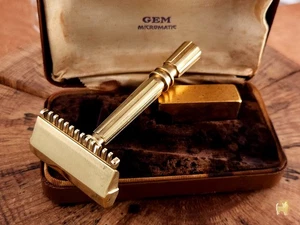 Gem Micromatic offener Kamm Vintage einschneidiger Sicherheitsrasierer - Bild 1 von 12
