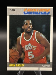 1987-88 Fleer Basketball John Bagley #5 Cleveland Cavaliers NBA - Picture 1 of 6
