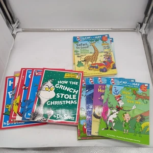 17x Dr Seuss and Cat In The Hat Paperback Books Lot Bundle Classic Collection - Picture 1 of 6
