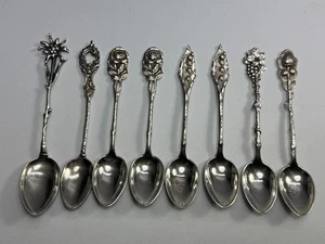 800 SILBER 8 Stk MOKKALÖFFEL DESSERTLÖFFEL Christoph Widmann Koch & Bergfeld 75g - Picture 1 of 8