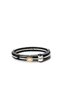 Brev Sauro Womens Stainless Steel 18K Yellow Gold Accent Diamond + Onyx Black Re - Picture 1 of 5