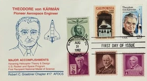 Graebner Chapter AFDCS 2699 Theodore von Karman US Rocket Program Too Many Stamp - Picture 1 of 1
