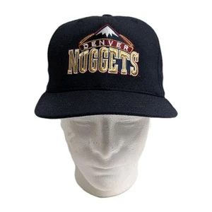 Vintage 90’s Denver Nuggets 7 1/8 New Era Hat 5950 Pro Model NBA 100% Wool USA - Bild 1 von 7