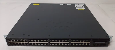 Cisco Catalyst 3650 48 Port Gigabit Switch 2x1G/2x10G SFP WS-C3650-48TD-L - Image 1 of 4