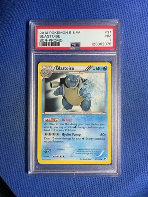 2012 Pokémon B & W Blastoise BCR-Promo #31  Non Holo Psa 7 - Image 1 of 2