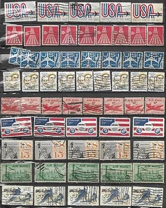 US # C63 -15¢ Statue of Liberty, # C71 -20¢ Columbia Jays, # C72, # C91 - 31¢ Wr - Picture 1 of 2