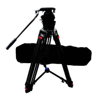 O'Connor 50D FL HEAD PANBAR WEDGE PLATE CF CARBON TRIPOD MIDSP BAG SERVICED 50Lb - Image 1 of 4