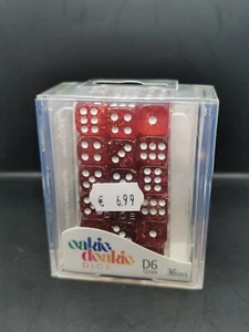 OAKIE DOAKIE DICE | D6 16MM | TRANSLUCENT RED | 12 DICE SET | OVP - Bild 1 von 2