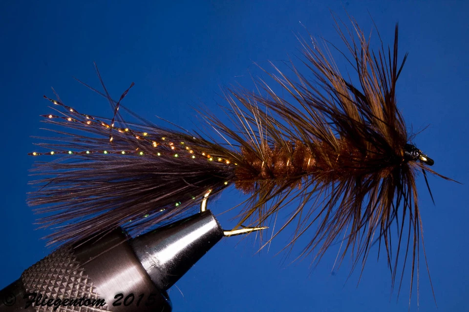 Fliegentom 3 Stück Wooley Bugger dunkelbraun - Bild 1 von 1