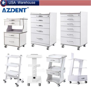 Dental Storage Cabinet Cart 3/4/5 Drawers /Trolley Medical Tool Cart w/ Socket - Picture 1 of 51