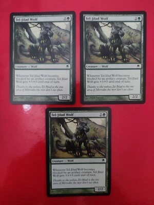 3 X MTG Tel-Jilad Wolf Darksteel Regular - Image 1 of 2