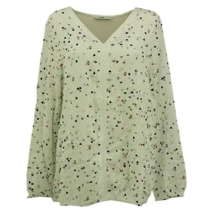 CECIL Damen Shirt Bluse Longsleve T-Shirt langarm weiß bunt gemustert 29612 - Picture 1 of 2