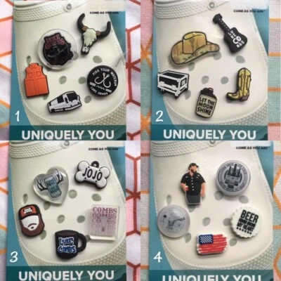 Crocs Handmade jibbitz 5pc luke combs country music moonshine shoe charms set 19 - Image 1 of 4