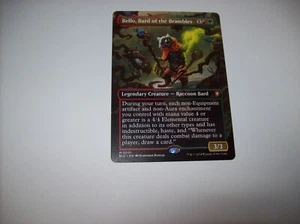 Bello, Bard of the Brambles Borderless Bloomburrow BLM MTG NM Free Shipping - Picture 1 of 3