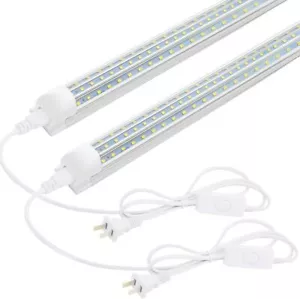 2 PCS T8 2FT LED Tube Light Bulbs 28W 6500K 2Foot LED Shop Light Fixture 24 inch - Picture 1 of 10