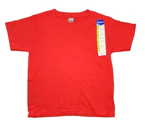 NEW Gildan G5000B Adult Red Classic Fit Heavy Cotton Crew Neck T-Shirt Size XS - Picture 1 of 5