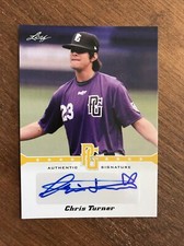 Chris Turner 2013 Leaf Perfect Game Gold Auto A-CT1 Palm Beach State 30/50