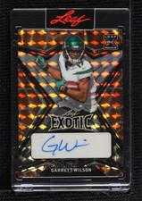 2022 Leaf Exotic Giraffe Mosaic /3 Garrett Wilson #BA-GW1 Rookie Auto RC